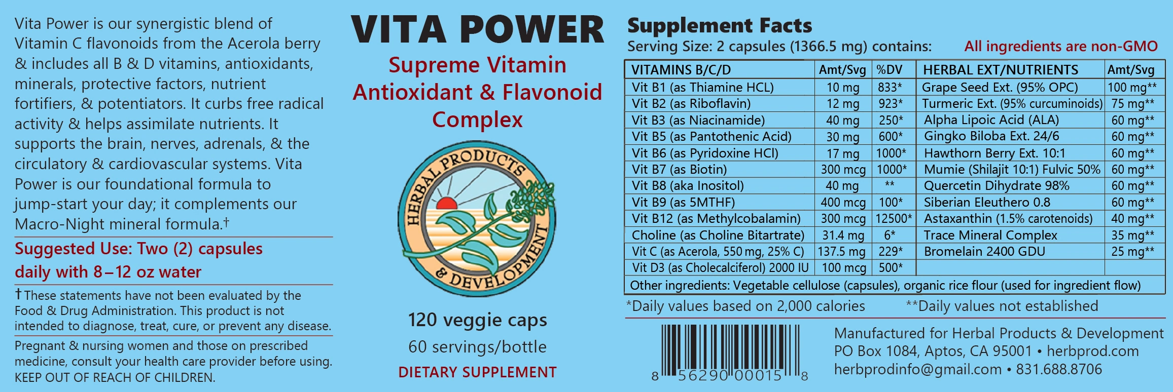 Vita Power label