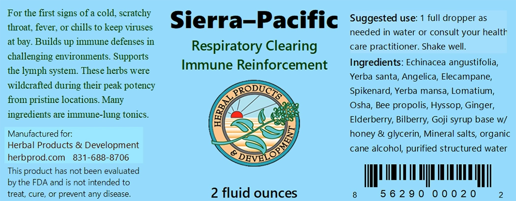 Sierra-Pacific product label product label